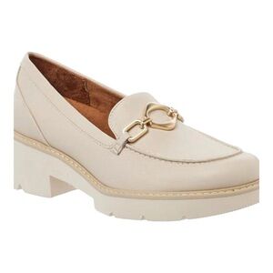 Naturalizer Caberet O Lug Sole Loafer- Porcelain 9 & 9.5 Wide Width New in Box